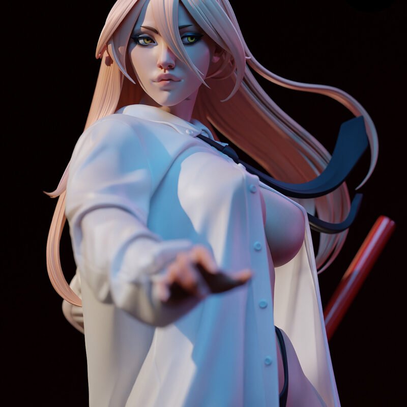 Figure Power – Chainsaw Man | Resina 3D com Pintura Artesanal