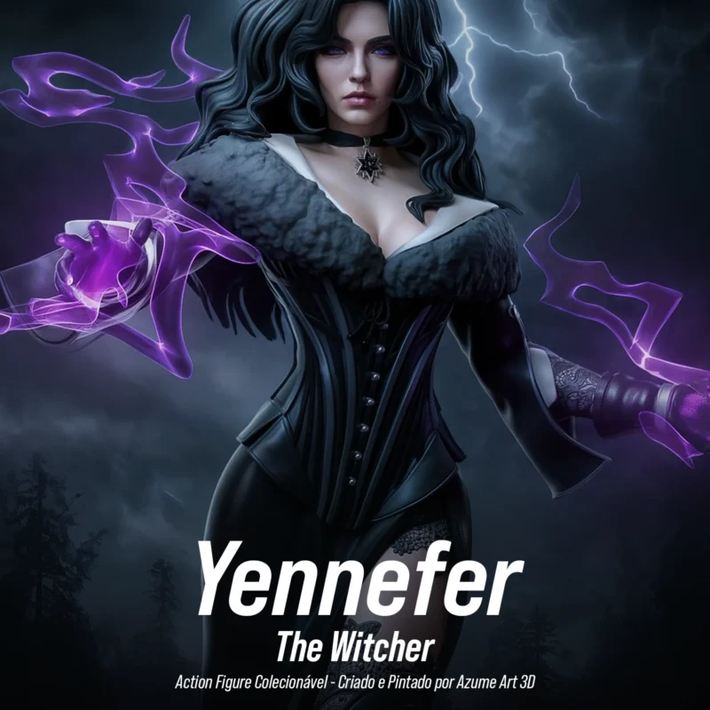 Figure Yennefer – The Witcher | Resina 3D com Pintura Artesanal