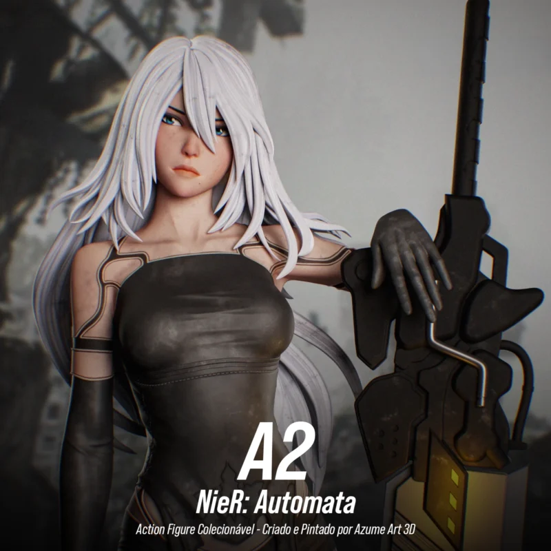 Figure A2 – NieR: Automata | Resina 3D com Pintura Artesanal