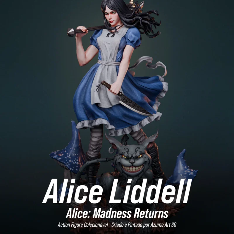 Figure Alice Liddell – Alice: Madness Returns | Resina 3D com Pintura Artesanal