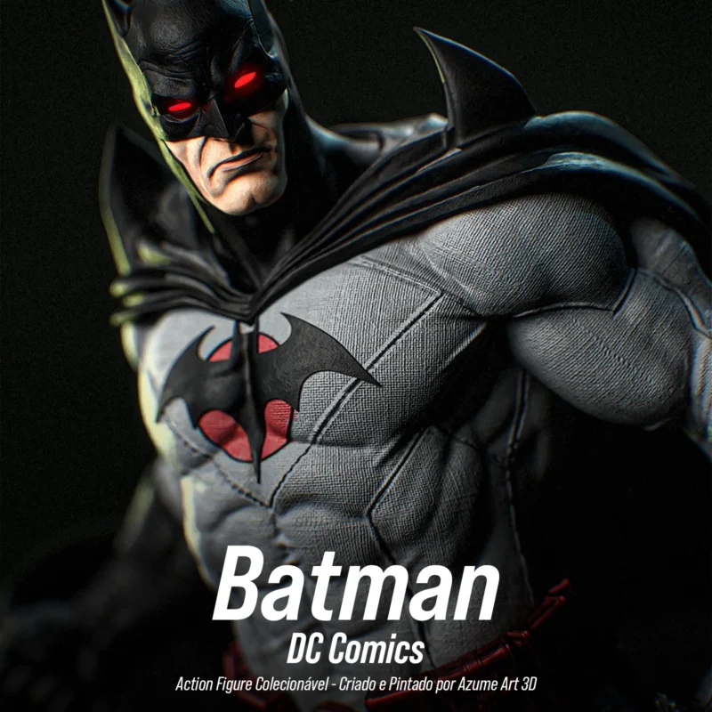 Figure Batman – DC Comics | Resina 3D com Pintura Artesanal