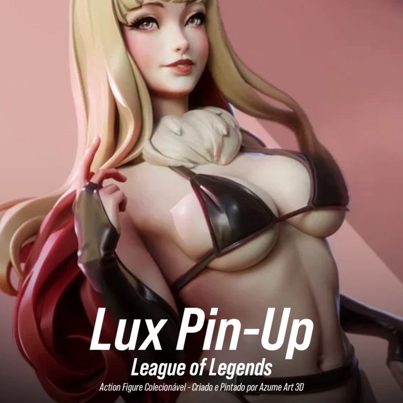 Figure Lux Pin-Up – League of Legends | Resina 3D com Pintura Artesanal
