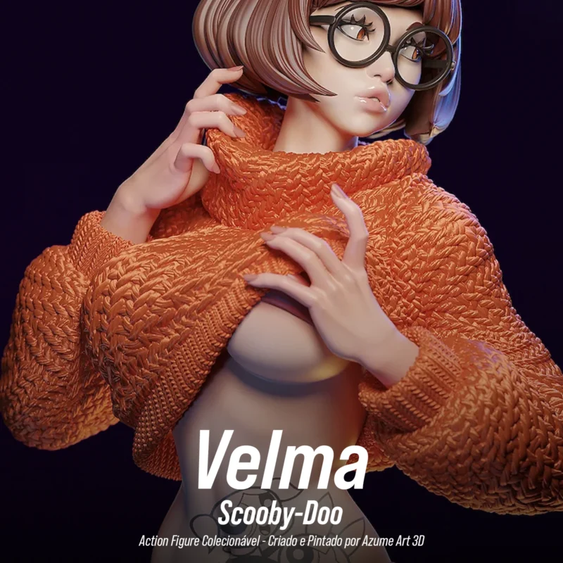 Figure Velma – Scooby-Doo | Resina 3D com Pintura Artesanal
