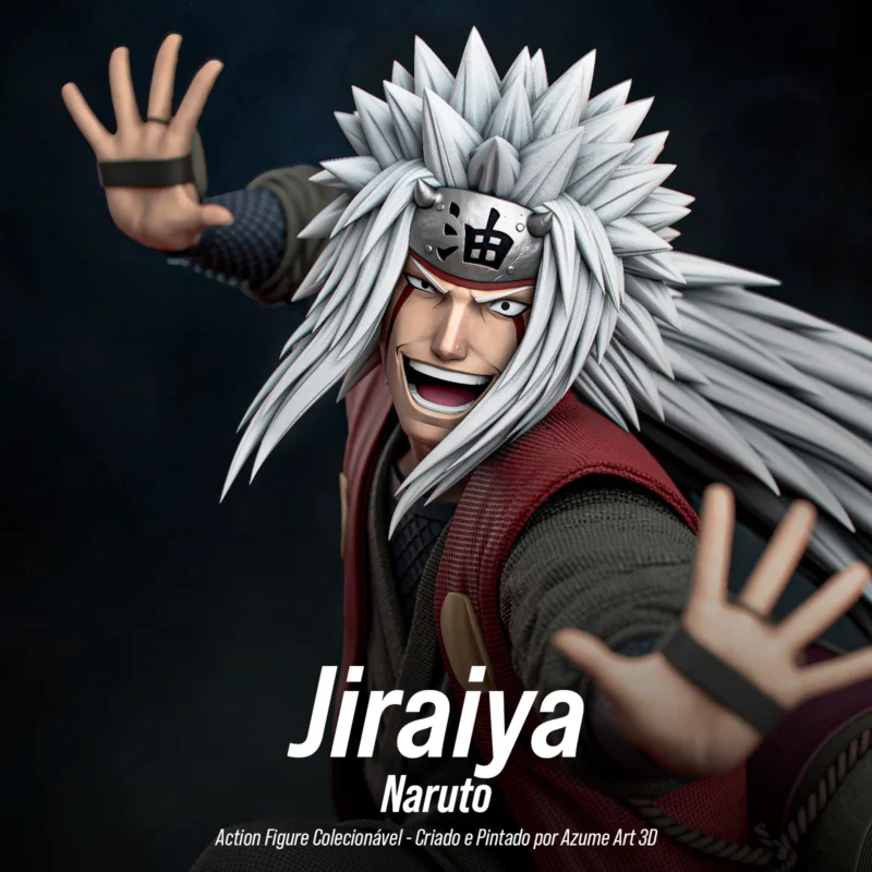 Figure Jiraiya – Naruto | Resina 3D com Pintura Artesanal
