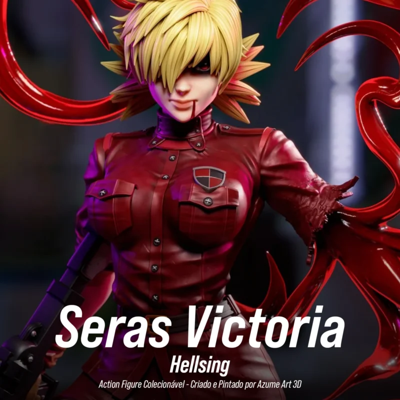 Figure Seras Victoria – Hellsing | Resina 3D com Pintura Artesanal