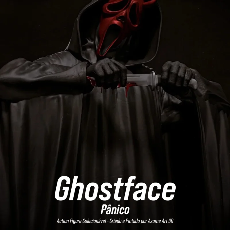 Figure Ghostface – Pânico | Resina 3D com Pintura Artesanal