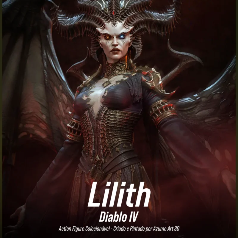 Figure Lilith – Diablo IV | Resina 3D com Pintura Artesanal