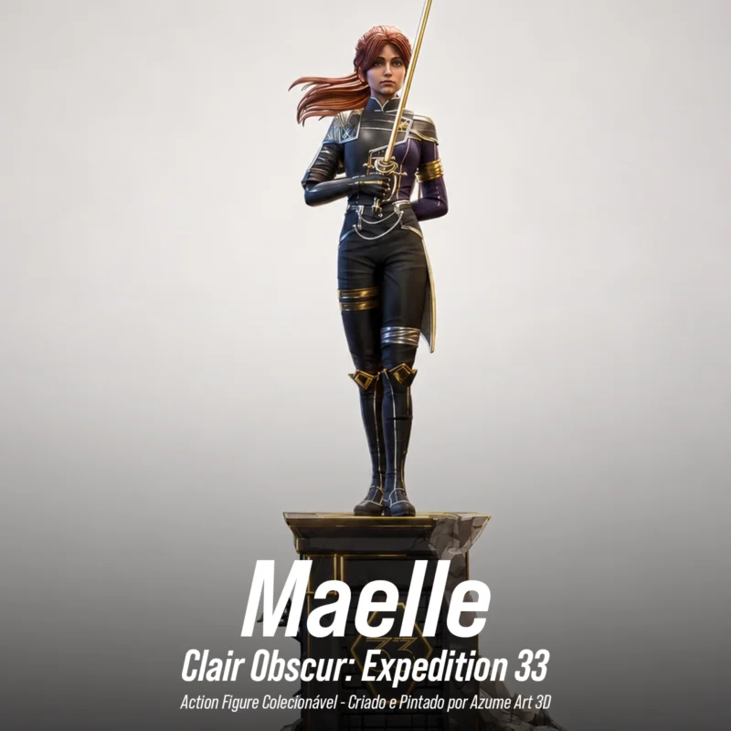 Figure Maelle – Clair Obscur: Expedition 33 | Resina 3D com Pintura Artesanal