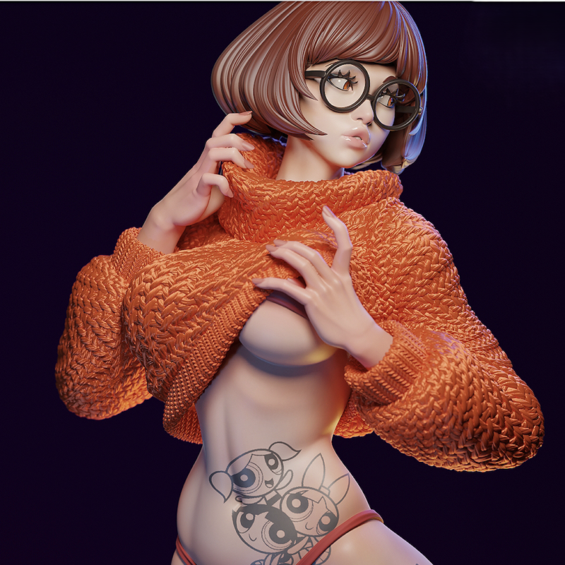 Figure Velma – Scooby-Doo | Resina 3D com Pintura Artesanal
