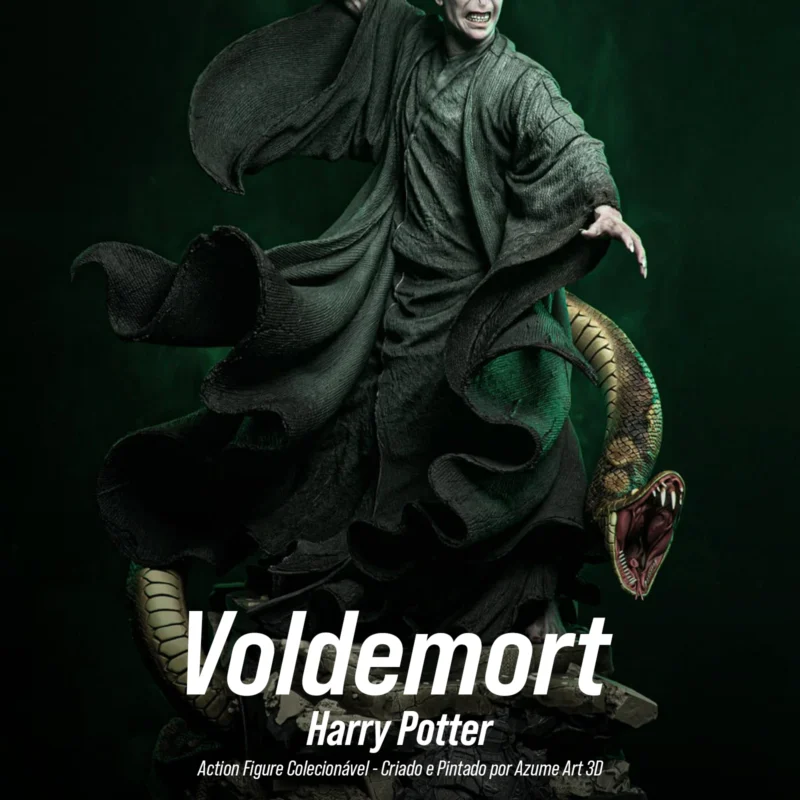 Figure Voldemort – Harry Potter | Resina 3D com Pintura Artesanal